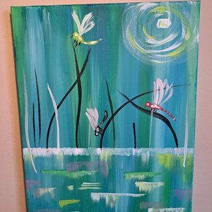 Homemade Dragonfly Painting